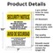 Signmission No Drugs Dealers Weapons Bilingual OSHA Security Notice Sign, Aluminum, 7in W x 10in L, 2PK OS-2PACK-SN-A-710-L-11598 - alternate 4
